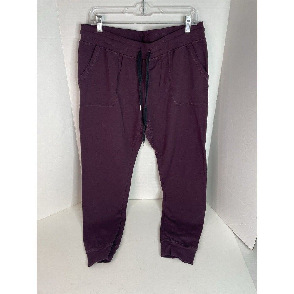 Zyia Active Pants 2XL, Maroon, Drawstring, Logo, Yoga, Pilates, - Picture 2 of 10